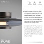 Kruhová - PN 6082-15 LED nástěnné a stropní svítidlo PURE Vitrum sklo stmívatelné 2700K platina / kouřová - PAUL NEUHAUS - foto 3