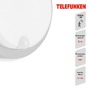 Nástěnná - TF 315304TF TELEFUNKEN LED venkovní nástěnné svítidlo s čidlem, pr. 17 cm, 12 W, stříbrná - BRILONER - foto 3