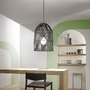 Dekorativní - FAN I-ANCELLA-S1 Závěsné svítidlo Ancella, černé, 1 x E27, 40 x 212,5 cm - FANEUROPE - foto 3