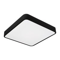 Hranatá - LED stropní svítidlo černé, LED 30W, čtvercové, IP20