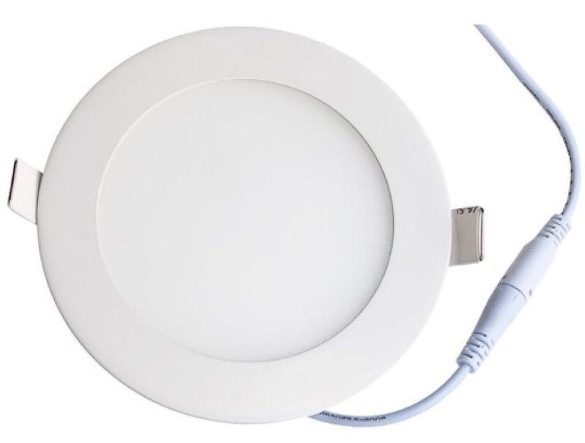 LED panely kruhové - LED panel zápustný 9W, kulatý, 230V, SMD2835 - foto 1