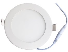 LED panely kruhové - LED panel zápustný 9W, kulatý, 230V, SMD2835