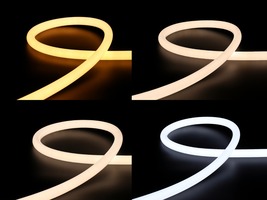 LED NEONY osazené - 5m Sestava LED 360 NEON 24, 19,2 W/m, 24V DC, CRI80, antidust coating