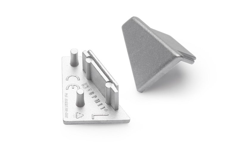 Difuzory a koncovky - Koncovka profilu CORNER10 stříbrná, 83990040 - foto 1