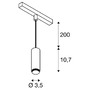 Lištové Magnetic SLV - LA 1010289 LALU® 48V závěsné svítidlo, DALI, LED Base, Mix&amp;Match, délka závěsu 200 cm, 2700/3000K, 40°, černá - BIG WHITE (SLV) - foto 39