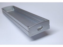 Difuzory a koncovky - Koncovka profilu Surface 3 s otvorem, stříbrná