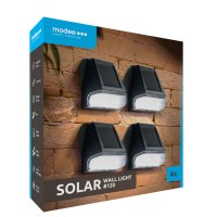 Solární - Modee Lighting LED solární nástěnná lampa 120, IP44, 7500K, 4ks