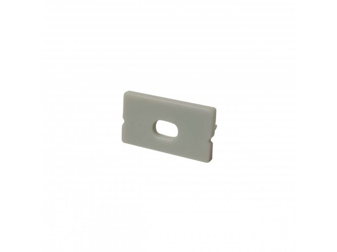 Difuzory a koncovky - Koncovka profilu Surface 8 s otvorem, šedá - foto 1