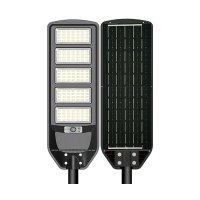 Solární pouliční LED svítidla - LED solární pouliční světlo 18W, IP65, 6000K, 18Ah, dálkové ovládání, OP9147