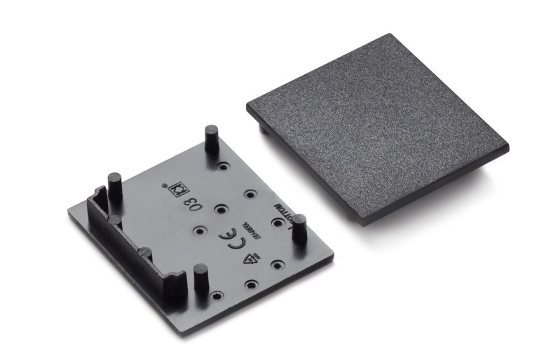 Difuzory a koncovky - Koncovka profilu VARIO30-03, černá - foto 1