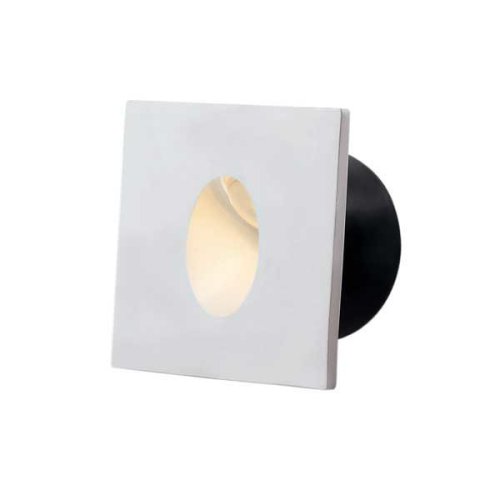 Vestavná bodová svítidla - LED vestavné svítidlo bílé, LED 3W, IP20, hranáte - foto 1