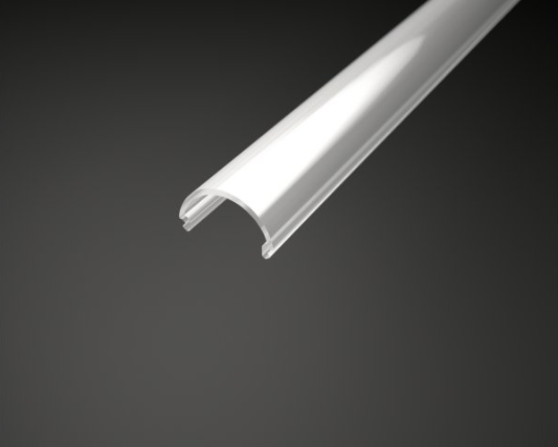 Difuzory a koncovky - Difuzor půlkulatý pro profil SURFACE 8, mléčný - foto 1