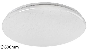 Kruhová - LED stropní svítidlo Rabalux 5446 Danny, LED 60W, IP20, CCT, stmívatelné, s dálkovým ovládáním, s funkcí časovače, efekt třpytu, nastavitelná barevná teplot