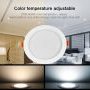 Vestavné svítidla - 15W LED svítidlo downlight RGB+CCT, voděodolné IP54, RF 2.4GHz, FUT069, Mi-Light - foto 17