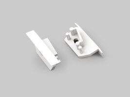 Difuzory a koncovky - Koncovka profilu DIAGONAL14 bílá. H5999901