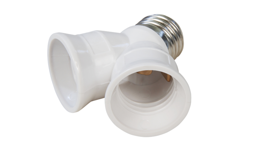 Patice, objímky, redukce - redukce z E27 na 2x E27 - foto 1