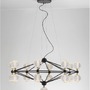 Dekorativní - NV 9695500 Závěsné svítidlo BELINDA černý hliník a akryl LED 78W 230V 3200K IP20 stmívatelné - NOVA LUCE - foto 4