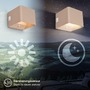 Nepřímé osvětlení - BRI 3879011 Borra nástěnné svítidlo - 1,5W, 100lm, bezdrátové, LED, s pohybovým čidlem, béžové - BRILONER - foto 4