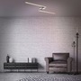 Dekorativní - BRILO 3500-018 LED stropní svítidlo, 143,6 cm, 12 W, hliník-chrom - BRILO - foto 4