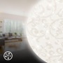 Kruhová - BRILO 3939016 Nebo stropní svítidlo pr.38 cm - 20W, 2400lm, LED, hvězdné nebe, neutrální bílá, bílé, starožitný vzor - BRILO - foto 4