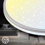 Kruhová - BRILO 3895014 Stela stropní svítidlo pr.33 cm - 22W, 2400lm, LED, stmívatelné, CCT, dálkový ovladač, matný chrom - BRILO - foto 4