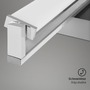 Nad obrazy/zrcadla - BRILO 3723-012 LED nástěnné svítidlo, s CCT svítidlo LED panel, stmívatelné 52,5 cm, 15 W, matný nikl-chrom - BRILO - foto 4