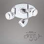 Koupelnová - BRI 2995038R LED bodové svítidlo pr. 22 cm 3x4W 350lm chrom (starý kód: BRI 2995-038R) - BRILONER - foto 4