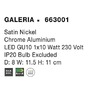 Bodová - NV 663001 Bodové svítidlo GALERIA nikl satén chromovaný hliník GU10 2x10W IP20 bez žárovky - NOVA LUCE - foto 4