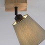 Bodová - LD 11581-79 GREEN MICH LED nástěnné svítidlo přírodní dřevo 1 ramenné látkové stínidlo nastavitelné a otočné - LEUCHTEN DIREKT / JUST LIGHT - foto 4