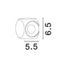 Nástěnná - NV 9226217 Venkovní nástěnné svítidlo ZARI bílý hliník a sklo Cree LED 2x2W 3000K 100-240V 2x38st. IP54 světlo ve dvou směrech - NOVA LUCE - foto 4