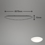 Kruhová - BRILO 3362116 LED stropní svítidlo s čidlem, pr. 38 cm, 22 W, bílé (starý kód: BRILO 3362-116) - BRILO - foto 4