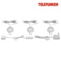 Přisazená - TF 205009TF TELEFUNKEN 3ks sada skříňkové svítidlo, pr. 6 cm, 1,8 W, 170 lm, hliník - BRILONER - foto 4