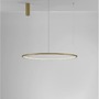 Kruhová - NV 9345606 Závěsné svítidlo TARQUIN broušený zlatý hliník a akryl LED 48W 230V 3000K IP20 stmívatelné - NOVA LUCE - foto 4