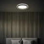 Kruhová - BRILO 7515415 Tava LED stropní svítidlo, ploché, přímé a nepřímé osvětlení, 1900 lm, 16 W, černá, kruhové 24 cm - BRILO - foto 4
