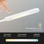 Stolní lampy pracovní - BRILO 2389-016 LED CCT dotykový vypínač svítidlo se svorkou 110 cm 8W 600lm bílé - BRILO - foto 4