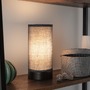 Stolní lampy dekorační - P 77059 Stolní lampa Pia látkové stínidlo 1-ramenné černá mat/šedá E14 bez zdroje světla - PAULMANN - foto 4