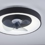 Kruhová - LD 14644-18 LED stropní svítidlo s ventilátorem černé, časovač, stmívatelné paměťová funkce, 2700-5000K - JUST LIGHT - foto 4