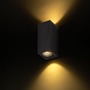 Nástěnná - RED R12028 KUBI II antracitová 230V LED 2x3W IP54 3000K - RED - DESIGN RENDL - foto 4