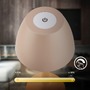 Stolní lampy dekorační - BRILO 7661011 Serina Wood stolní lampa - 2,5W, 200lm, bezdrátová, LED, dotykový vypínač, IP44, stmívatelná, béžová/dřevo - BRILO - foto 4