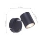 Bodová - LD 11941-13 TARIK LED nástěnné svítidlo, antracit, nastavitelné, otočné, teplá bílá 3000K - LEUCHTEN DIREKT / JUST LIGHT - foto 4