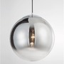 Dekorativní - NV 9080400 Závěsné svítidlo LAZIONE kouřové sklo s přechodem chromovaný hliník E27 1x12W 230V IP20 bez žárovky - NOVA LUCE - foto 4