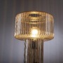 Stolní lampy dekorační - PN 4092-27 FUNGUS LED stolní lampa jantarová barva, sklo tvaru houby, pr.25cm, vypínač - PAUL NEUHAUS - foto 4