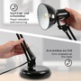 Stolní lampy pracovní - BRILO 7394015 Stolní lampa, pr. 15,5 cm, max. 25 W, černá - BRILO - foto 4
