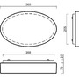 Nouzová - OS GEM48692 GEMINI 1 stropní/nástěnné skleněné svítidlo bílá IP43 4000 K 20W LED nouzové kombinované 3 h (původní kód OS 48692) - OSMONT - foto 4
