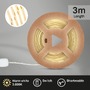 Pracovní osvětlení - BRILO 2318480 COB LED Strip 3m, samolepící, teplá bílá, bílé - BRILO - foto 4