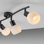 Bodová - LD 12152-18 LOKI LED stropní svítidlo černé 3 ramenné otočné spoty opálové sklo 3000K - JUST LIGHT - foto 4