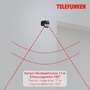 Na zeď - TF 306405TF TELEFUNKEN pohybové čidlo 7,7 cm černá - BRILONER - foto 4