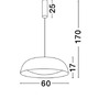 Polokoule - NV 86009 Závěsné svítidlo LANDON černý hliník zvenku měď uvnitř a akryl LED 40W 3000K IP20 stmívatelné - NOVA LUCE - foto 4