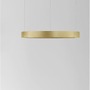 Kruhová - NV 9345615 Závěsné svítidlo PERRINE kartáčovaný zlatý hliník a akryl LED 30W 230V 3000K IP20 stmívatelné - NOVA LUCE - foto 4