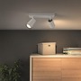 Bodová - PH 50572/31/PN Bodové svítidlo Philips Paisley 50572/31/PN bílé 2x max.10W - PHILIPS (915005529501) - foto 4